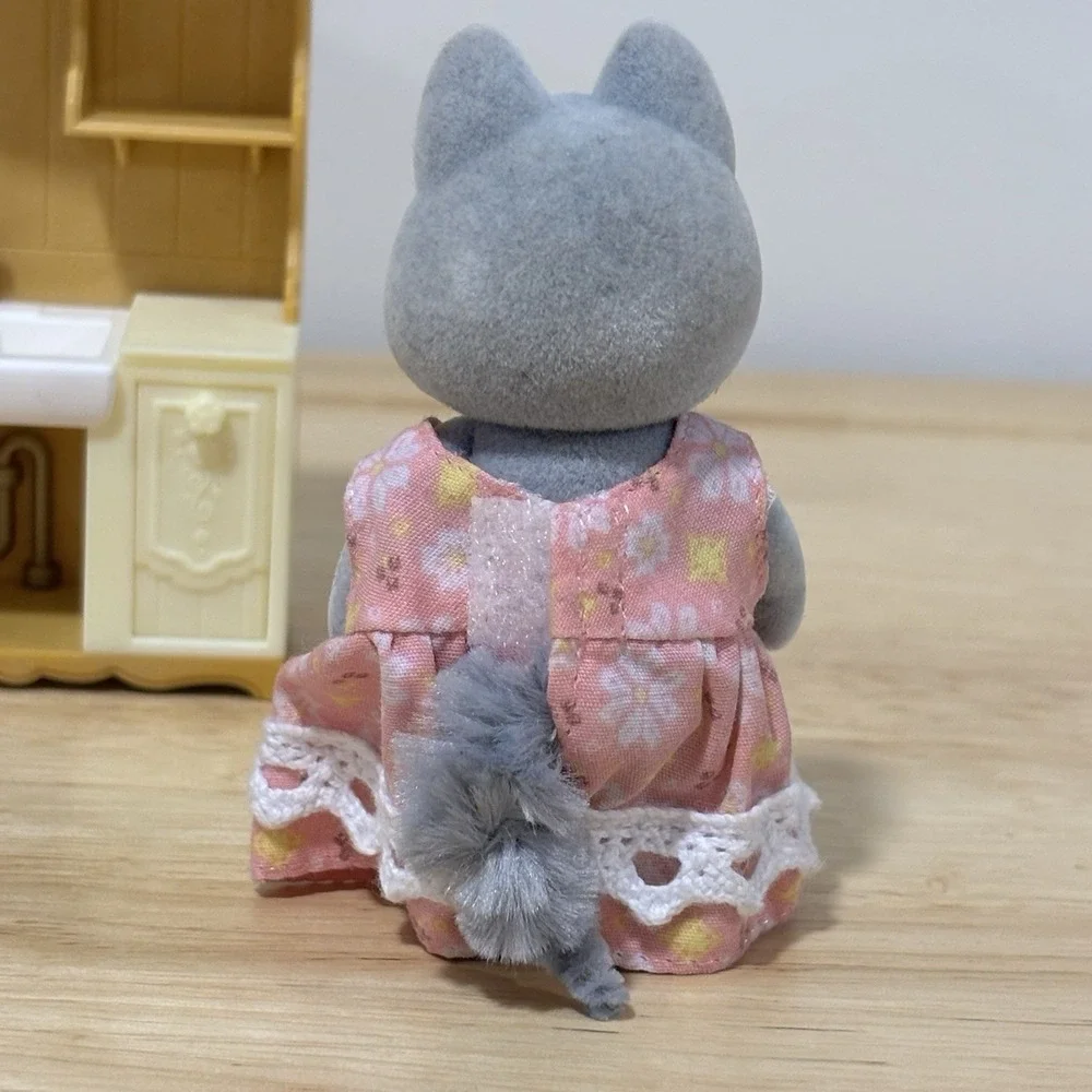 Calico Critters‎ Figures Lot Sylvanian Families Husky Dog Family Furniture READ